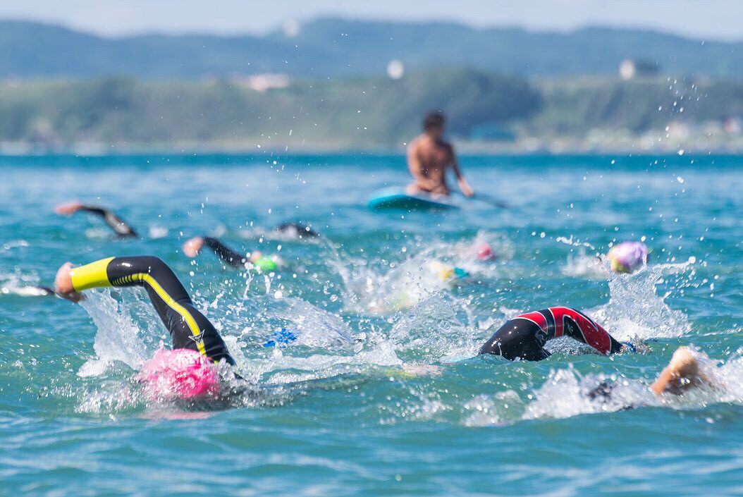 トライアスロンなどレース前に必ず海で泳いでおこう！