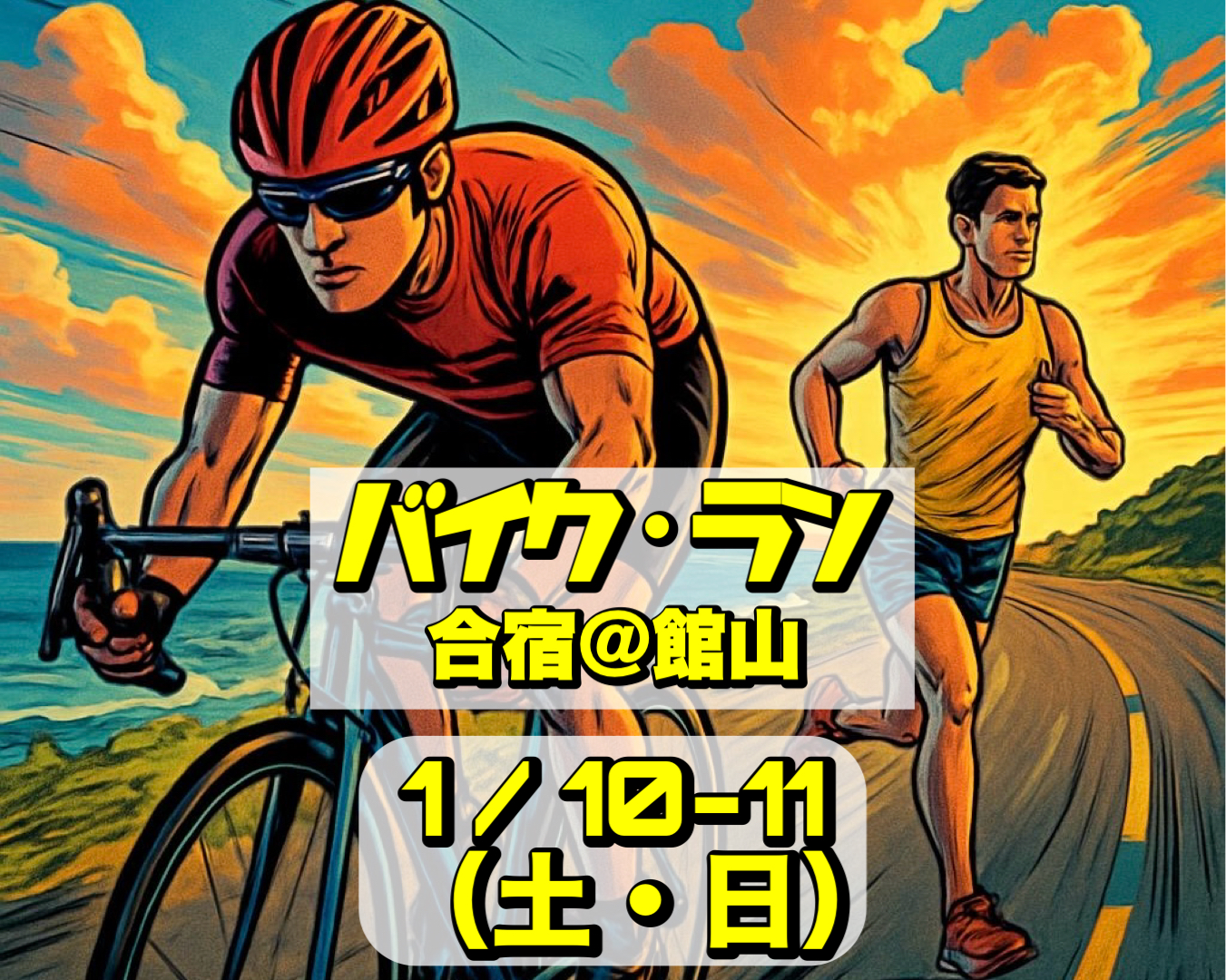 1/10-11 バイクラン強化合宿@館山