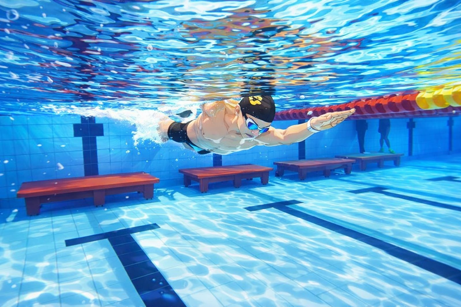 4/16 宮古島最終コソコソ調整スイム練＠アクアティクスセンター